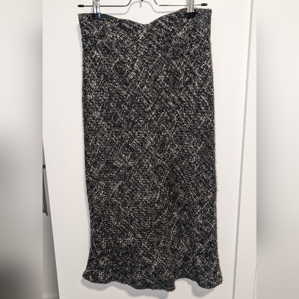 Grey Midi Skirt